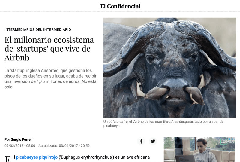 El Confidencial · captura del artículo